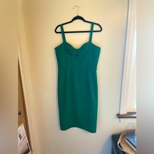 NWOT Dress the Population Green Midi Dress